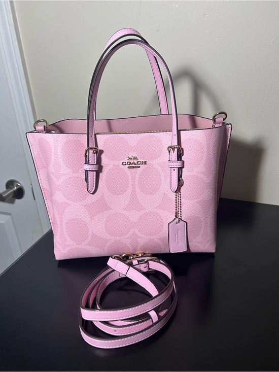 Coach Handbags - Coach Powder Pink Signature Tote Bag with Removable Strap